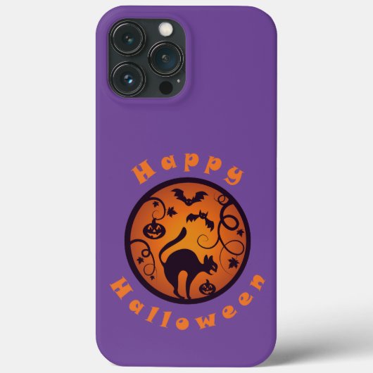 Coques Case-Mate iPhone Joyeuse lanterne d'Halloween araignées et chauves- (Verso)