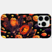 Coques Case-Mate iPhone Joyeuse oeuvre Citrouille d'Halloween (Verso (horizontal))
