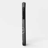 Coques Case-Mate iPhone Joyeuse Saint-Valentin sur un tableau noir (Dos/Gauche)