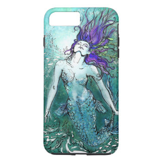 Coque iPhone 8 Plus/7 Plus Joyeuse sirène à éclaboussure