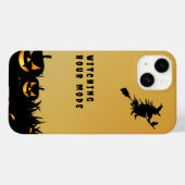Coques Case-Mate iPhone Joyeuse sorcière noire halloween (Verso (horizontal))