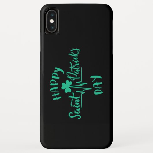 Coques Case-Mate iPhone Joyeuse St Patrick Day Battement de coeur trèfle (Dos)