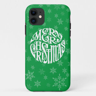 Case-Mate iPhone Case Joyeuse typographie de Noël Joyeux voeux