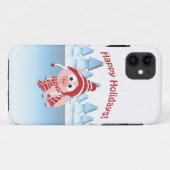 Coques Case-Mate iPhone Joyeuses fêtes ! Cochon d'hiver (Dos (Horizontal))