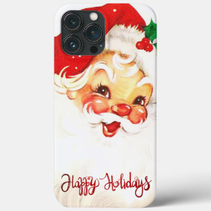 Case-Mate iPhone Case Joyeuses Fêtes, Père Noël Rétro 