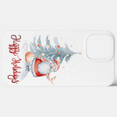 Coques Case-Mate iPhone Joyeuses Fêtes, Père Noël Sapin (Verso (horizontal))