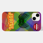 Coques Case-Mate iPhone Joyeuses lèvres et ailes Artistique (Verso (horizontal))
