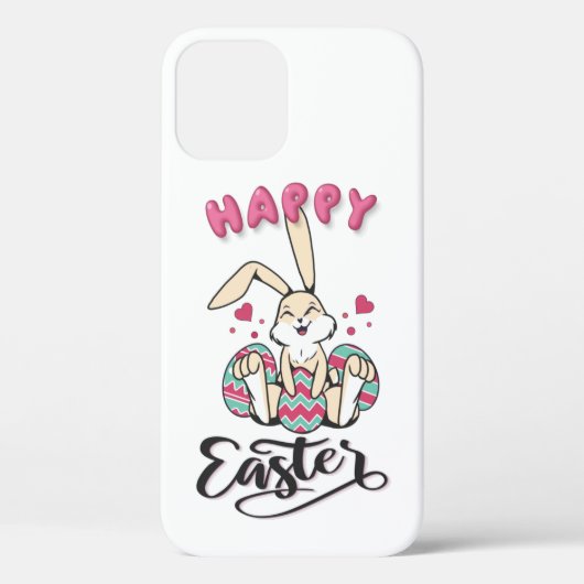 Coques Case-Mate iPhone Joyeuses Pâques du charmant Lapin de Pâques (Verso)