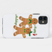Coques Case-Mate iPhone Joyeuses vacances Gingerbread Homme garçon fille (Dos (Horizontal))
