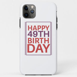 Case-Mate iPhone Case Joyeux 49ème anniversaire.