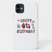 Coques Case-Mate iPhone Joyeux 4e anniversaire. 4 ans b-jour. (Dos)