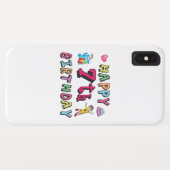 Coques Case-Mate iPhone Joyeux 7ème anniversaire. 7 ans. (Dos (Horizontal))