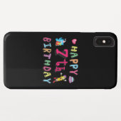 Coques Case-Mate iPhone Joyeux 7ème anniversaire. 7 ans. (Dos (Horizontal))