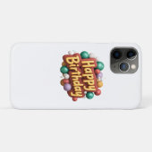 Coques Case-Mate iPhone joyeux anniversaire (Dos (Horizontal))