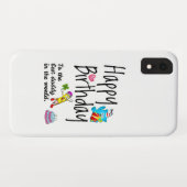 Coques Case-Mate iPhone Joyeux anniversaire au meilleur papa du monde (Dos (Horizontal))