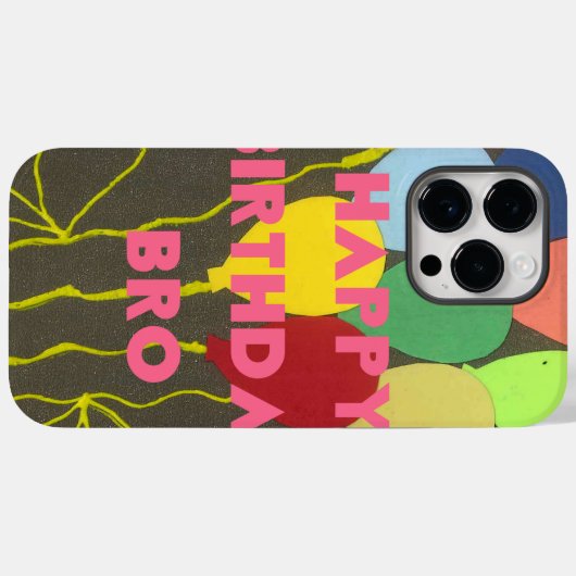 Coques Case-Mate iPhone Joyeux anniversaire Bro (Verso (horizontal))