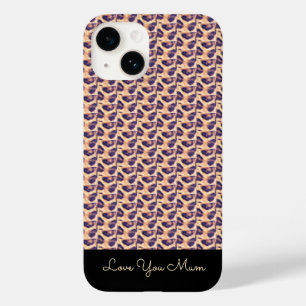 Coque Pour iPhone 14 Joyeux Anniversaire Motif de Léopard Mignon