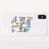 Coques Case-Mate iPhone Joyeux anniversaire. Papa, je t'aime. (Dos (Horizontal))
