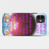 Coques Case-Mate iPhone Joyeux anniversaire pour vous (Dos (Horizontal))