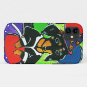 Coques Case-Mate iPhone Joyeux Anniversaire Teckel Mignon (Dos (Horizontal))