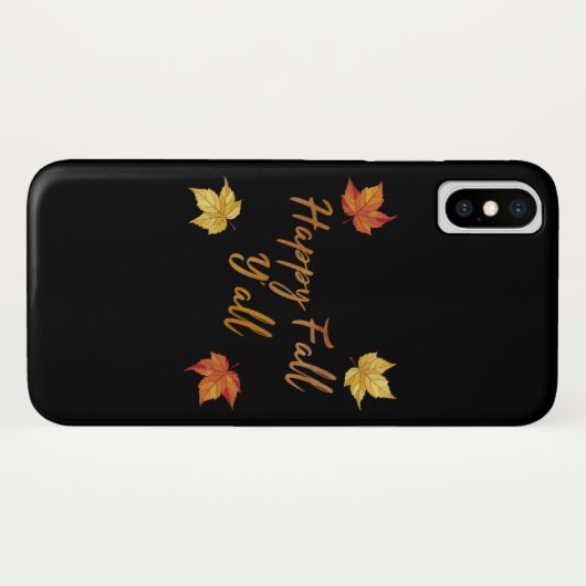 Coques Case-Mate iPhone Joyeux automne Y'all Feuille d'érable d'automne (Dos (Horizontal))