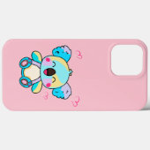 Coques Case-Mate iPhone Joyeux bébé koala souriant ours avec coeur d'amour (Verso (horizontal))