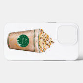Coques Case-Mate iPhone Joyeux Caramel de Noël en latte percé (Verso (horizontal))