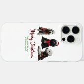Coques Case-Mate iPhone Joyeux Chiens de Noël (Verso (horizontal))