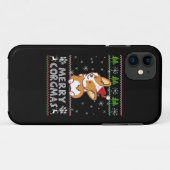 Coques Case-Mate iPhone Joyeux Corgmas Noel Corgi (Dos (Horizontal))