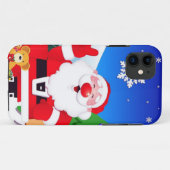 Coques Case-Mate iPhone Joyeux dessin du Père Noël (Dos (Horizontal))