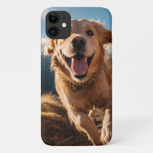 Coques Case-Mate iPhone Joyeux Golden Retriever en cours (Dos)