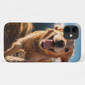 Coques Case-Mate iPhone Joyeux Golden Retriever en cours (Dos (Horizontal))