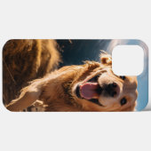 Coques Case-Mate iPhone Joyeux Golden Retriever en cours (Verso (horizontal))