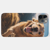 Coques Case-Mate iPhone Joyeux Golden Retriever en cours (Dos (Horizontal))