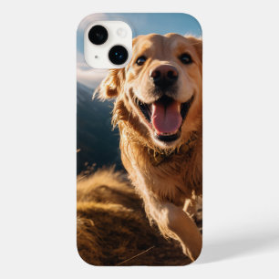Coque Pour iPhone 14 Plus Joyeux Golden Retriever en cours