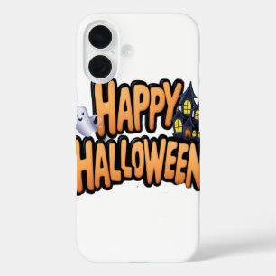 Coques iPhone 16 Joyeux Halloween 