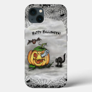 Case-Mate iPhone Case Joyeux Halloween avec le Citrouille de chaume de c