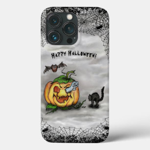Case-Mate iPhone Case Joyeux Halloween avec le Citrouille de chaume de c
