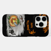 Coques Case-Mate iPhone Joyeux Halloween avec le Citrouille de chaume de c (Verso (horizontal))