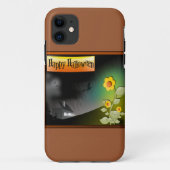 Coques Case-Mate iPhone Joyeux Halloween & Fleurs - (Dos)