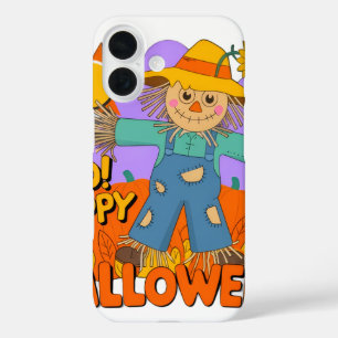 Coques iPhone 16 Joyeux Halloween garçon