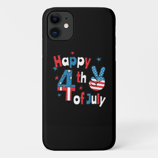 Coques Case-Mate iPhone Joyeux Jour de l'Indépendance 4 juillet (Dos)