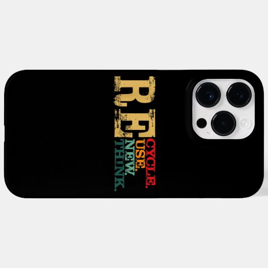 Coques Case-Mate iPhone Joyeux Jour des terres Recycle Réutiliser Renouvel (Verso (horizontal))