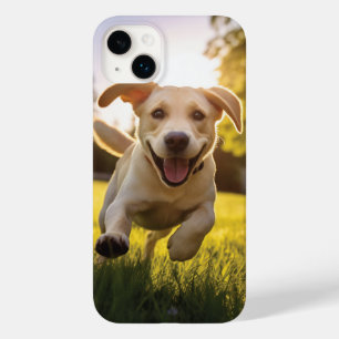 Coque Pour iPhone 14 Plus Joyeux Labrador Puppy Running