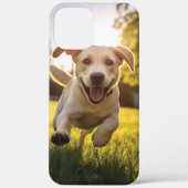 Coques Case-Mate iPhone Joyeux Labrador Puppy Running (Verso)