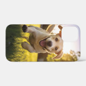 Coques Case-Mate iPhone Joyeux Labrador Puppy Running (Verso (horizontal))
