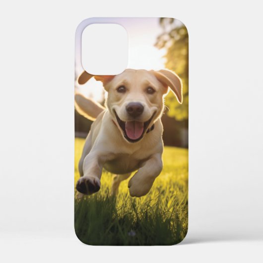 Coques Case-Mate iPhone Joyeux Labrador Puppy Running (Verso)