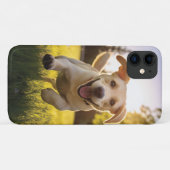 Coques Case-Mate iPhone Joyeux Labrador Puppy Running (Dos (Horizontal))
