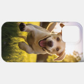 Coques Case-Mate iPhone Joyeux Labrador Puppy Running (Verso (horizontal))