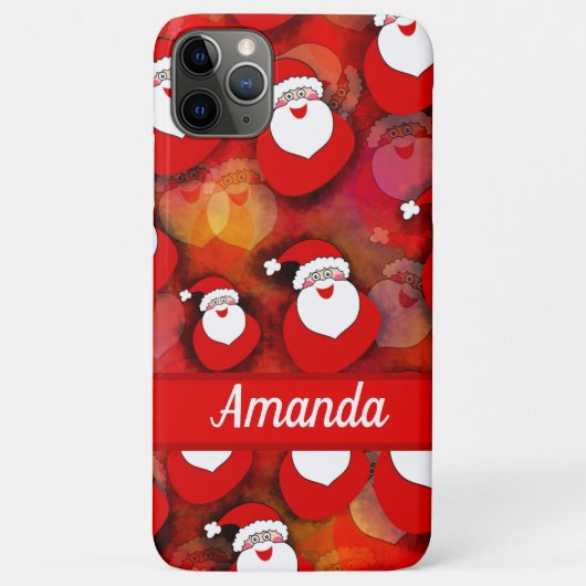 Coques Case-Mate iPhone Joyeux Motif du Père Noël (Dos)